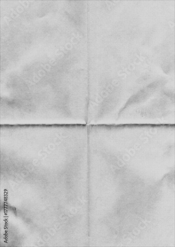 Large creased paper texture with a transparent background