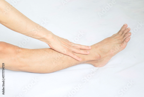 woman hand and foot beautiful 