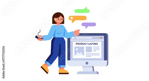 Online Product Listing Presentation Demonstrating E-commerce and Digital Marketing Strategies