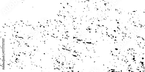 Urban scratch overlay spotted concrete grain surface grainy noise rust wall grunge black splatter and white background. damaged chalk crack rough ink wall texture.	
