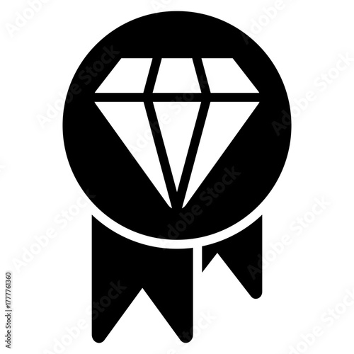 Quality Glyph Black Icon