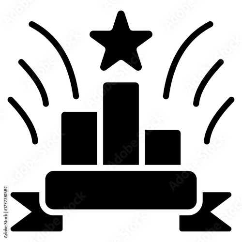 Competition Glyph Black Icon