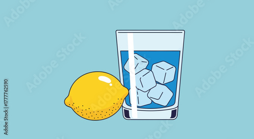 Refreshing Lemonade Illustration Representing Cool Summer Beverages And Drinks