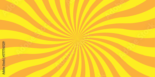 Retro abstract explosion vintage ray sunrise star sunbeam texture background. vector illustration circle light banner cartoon add design.	