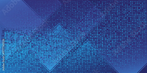 Abstract blue white dot pattern gradient texture technology background innovation modern nice