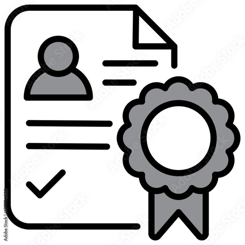 License Icon Single Pack Illustration