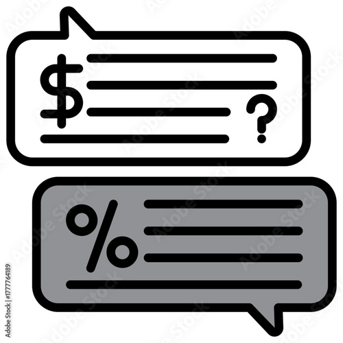 Negotiation Icon Single Pack Illustration