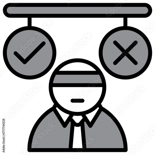 Fairness Icon Single Pack Illustration