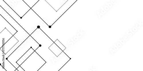 Abstract sketch of a building with lines, Abstract background. Vector abstract futuristic architecture concept with digital geometric connection lines. vector. technology communication data Science.