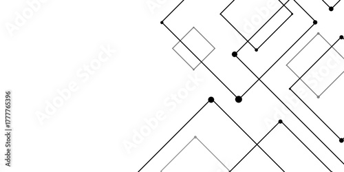 Abstract sketch of a building with lines, Abstract background. Vector abstract futuristic architecture concept with digital geometric connection lines. vector. technology communication data Science.