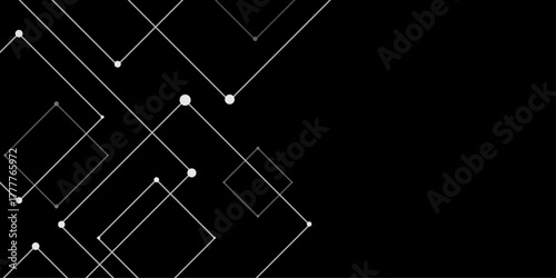 Abstract sketch of a building with lines, Abstract background. Vector abstract futuristic architecture concept with digital geometric connection lines. vector. technology communication data Science.