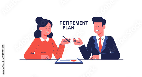 Retirement Planning Discussion Between Two Professionals, Agreement and Future Vision