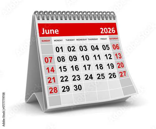 Calendar - June 2026