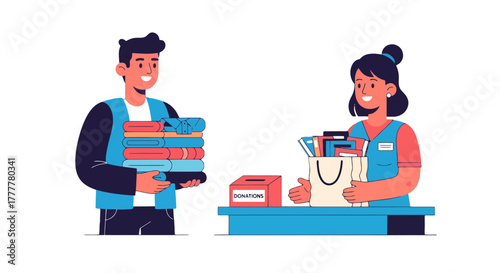 Supporting Charities And Giving Essentials, Providing Clothes And Necessities To People In Need