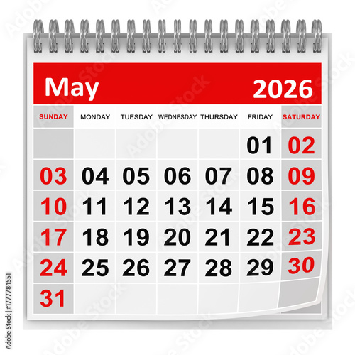 Calendar - May 2026