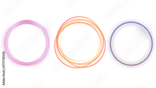 Abstract glowing circles vector illustration for modern design elements and creative projects usage purpose