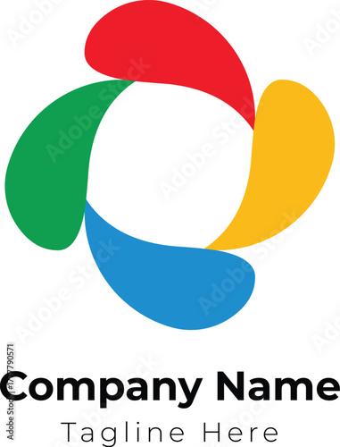 Circle logo and symbol vector