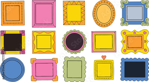 Colorful Decorative Frames Set