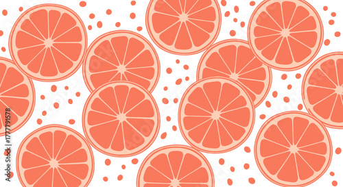 Vibrant Citrus Fruit Slice Arrangement Over White Background Creating Exciting Designs