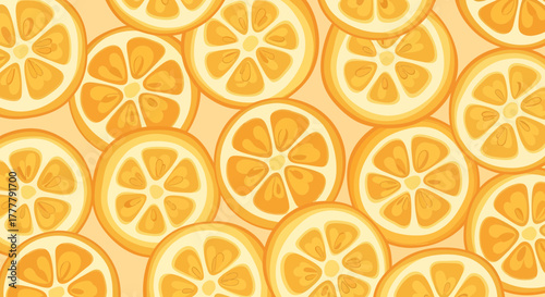 Vibrant Citrus Fruit Slices Pattern for Bright And Appealing Design Elements