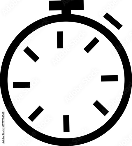 Stopwatch icon , Timer, clock, ,stopwatch symbol. minutes ,hour , speed, work, day, office, person, isolated on transparent background.
