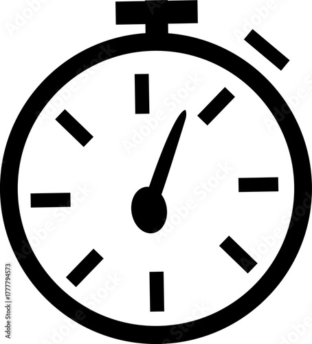 Stopwatch icon , Timer, clock, ,stopwatch symbol. minutes ,hour , speed, work, day, office, person, isolated on transparent background.