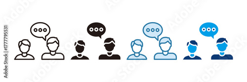 Job Interview Icon Set Multiple Style Collection