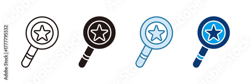 Talent Search Icon Set Multiple Style Collection