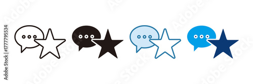 Employee Feedback Icon Set Multiple Style Collection