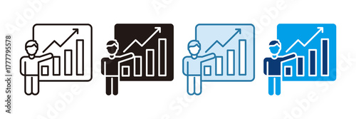 Hr Analytics Icon Set Multiple Style Collection