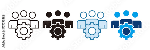 Human Capital Icon Set Multiple Style Collection