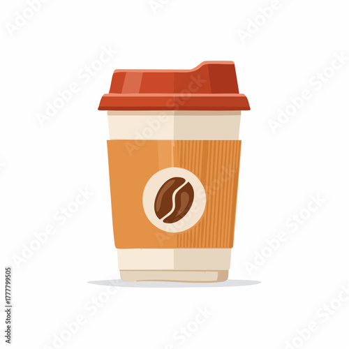 Icône vectorielle minimaliste de coffee cup moderne