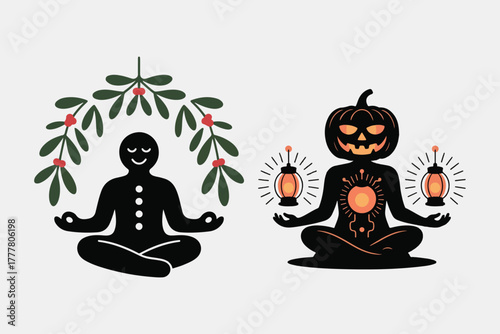 Peaceful Berries vs Fiery Pumpkin Meditation Rift