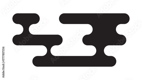 Black traditional Asian-style cloud