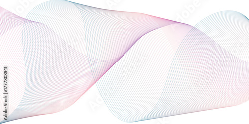 Vector abstract flowing wavy lines. Digital motion element for modern design. vector illustration