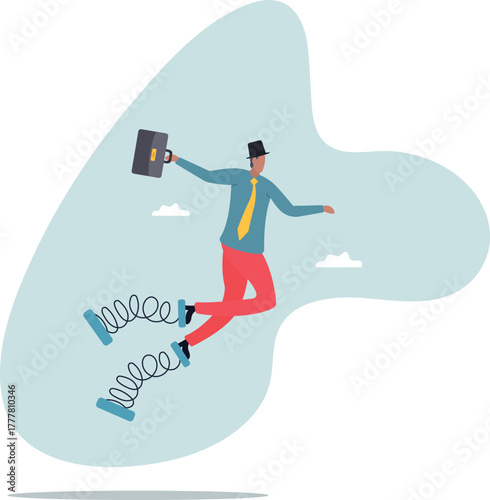 Business efficiency booster, increase productivity and increase performance, innovation and business advantage.about a man and his life.