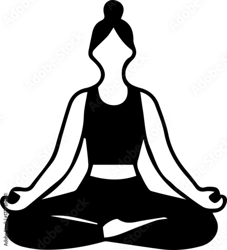 Lotus Pose (Padmasana) or Easy Pose (Sukhasana)