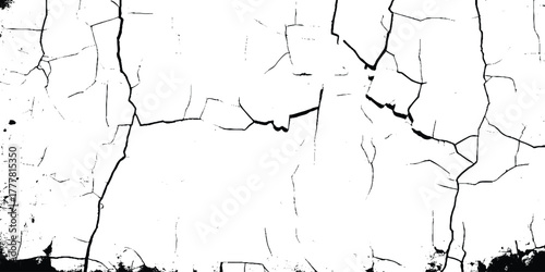 Black cracked concrete texture background, close up