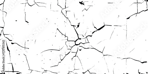 Cracked ground texture background. Dry soil surface pattern with natural fracture lines and rugged earth separation effect.
