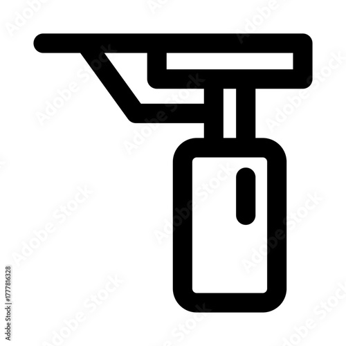 Punching Bag icon depicting a heavy bag for boxing and fitness training with dynamic energy