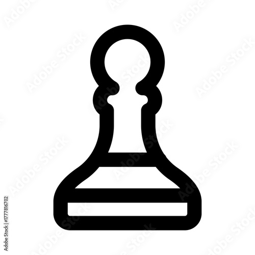 Pawn Chess icon showing a strategic chess piece representing moves, tactics, and board gameplay