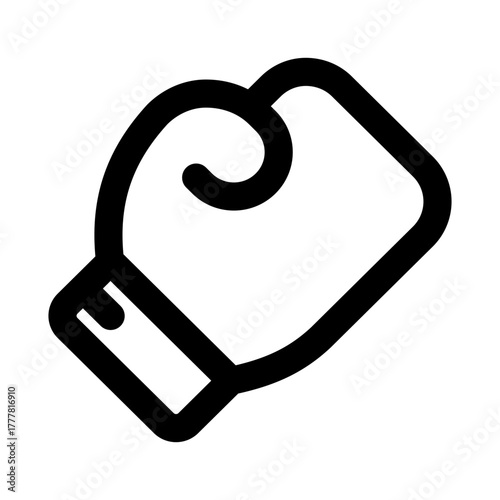 Punching Gloves bold illustration capturing strength, fitness, and combat energy in a modern creative style