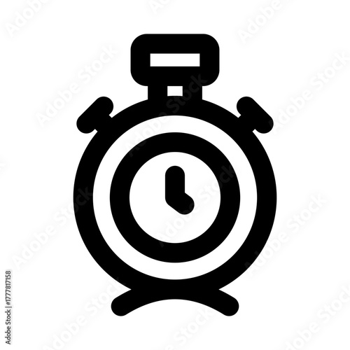 Alarm Clock vibrant illustration representing time, punctuality, and daily routine in a modern creative style
