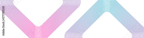 Dynamic gradient lines create a modern abstract design, perfect for backgrounds, branding, or adding a vibrant tech touch to creative projects