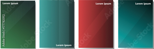 set of gradient minimal poster templates with elegant color transitions for business branding creative design and professional cover layout