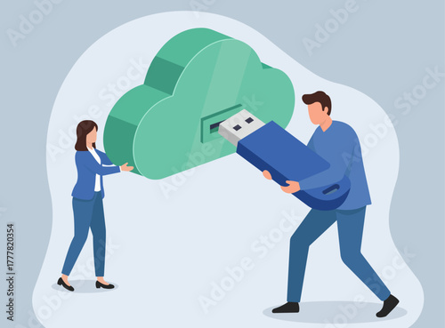 Cloud USB Integration, Cloud computing, Data transfer, USB connectivity, Team collaboration, Digital storage