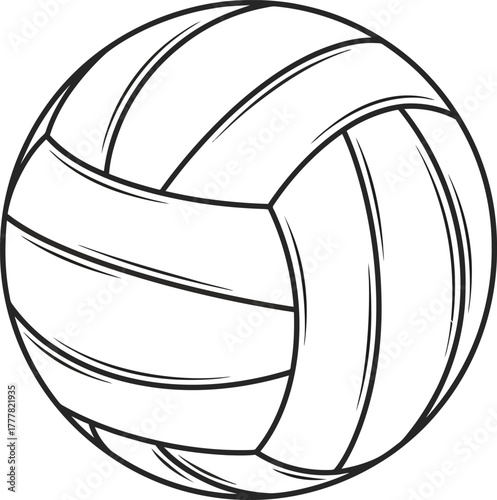 Volleyball, a sport equipment for playing volleyball
