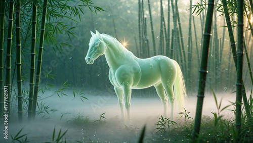 AI-generated image of the Chinese New Year 2026 of the horse