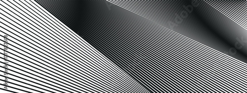 Faded, halftoned pattern with diagonal stripes. Monochrome gradient background with fading black lines