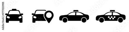 Taxi car icon. Cab icon
